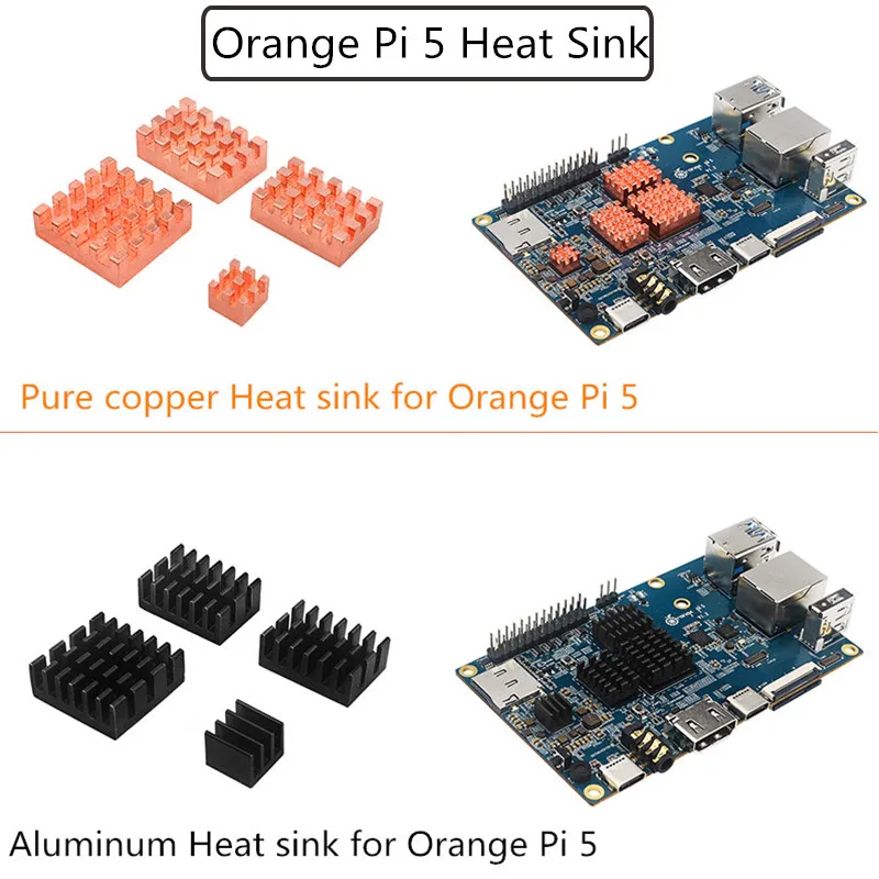 Медный радиатор для Orange Pi 5, пассивные радиаторы охлаждения, радиатор из алюминиевого сплава/меди, комплект охладителя радиатора для демонс...
Медный радиатор для Orange Pi 5, пассивные радиаторы охлаждения, радиатор из алюминиевого сплава/меди, комплект охладителя радиатора для демонс...