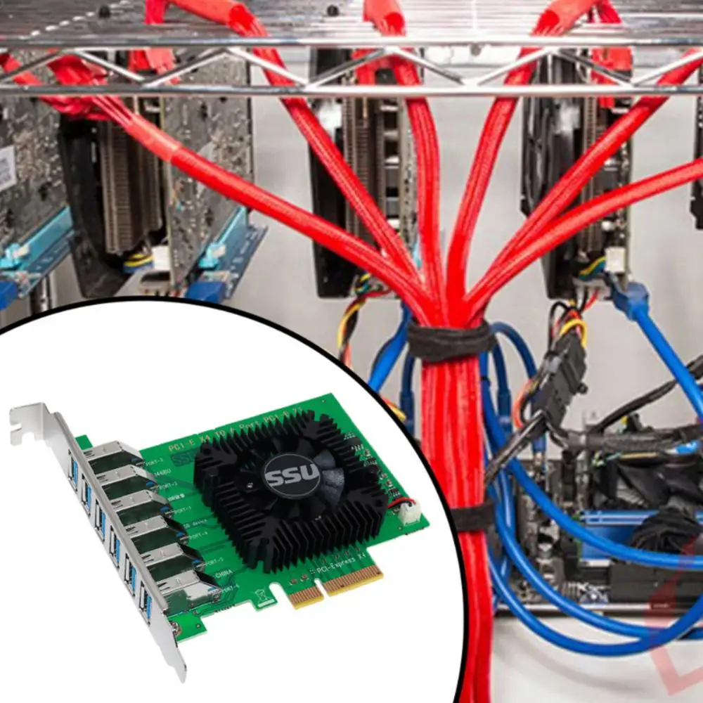 PCIE 1 to 6 PCI Express Multiplier X4 20Gbps Riser Card Adapter PCI-E Slot 4X to 16X USB3.0 Riser Extender For Miner Mining
PCIE 1 to 6 PCI Express Multiplier X4 20Gbps Riser Card Adapter PCI-E Slot 4X to 16X USB3.0 Riser Extender For Miner Mining
