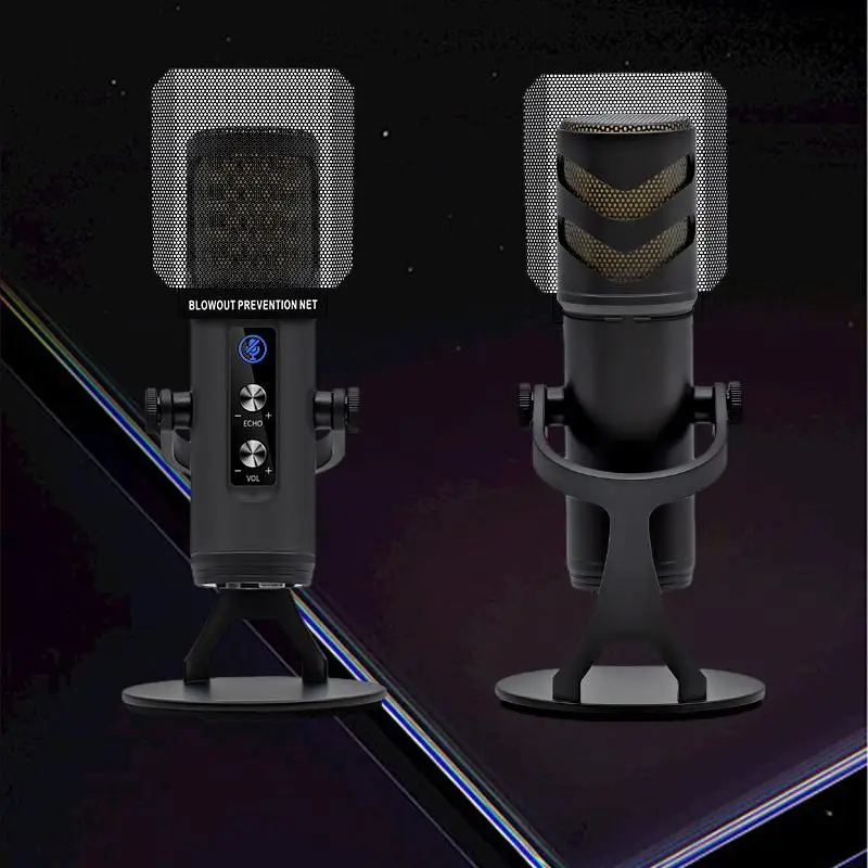 Ultimate USB Microphone with RGB and Anti-Spray Net - Plug and Play for Professional Audio Recording and Streaming
Ultimate USB Microphone with RGB and Anti-Spray Net - Plug and Play for Professional Audio Recording and Streaming