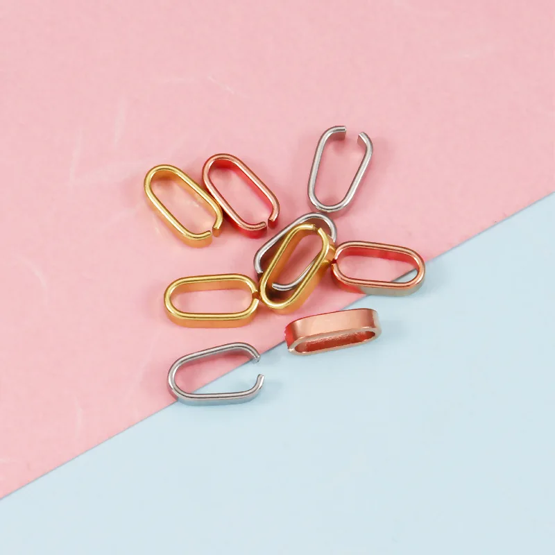100Pcs/Lot Stainless Steel Claps For DIY Making Necklace Keychain Bracelets Jewelry Findings Accessories Connectors
100Pcs/Lot Stainless Steel Claps For DIY Making Necklace Keychain Bracelets Jewelry Findings Accessories Connectors