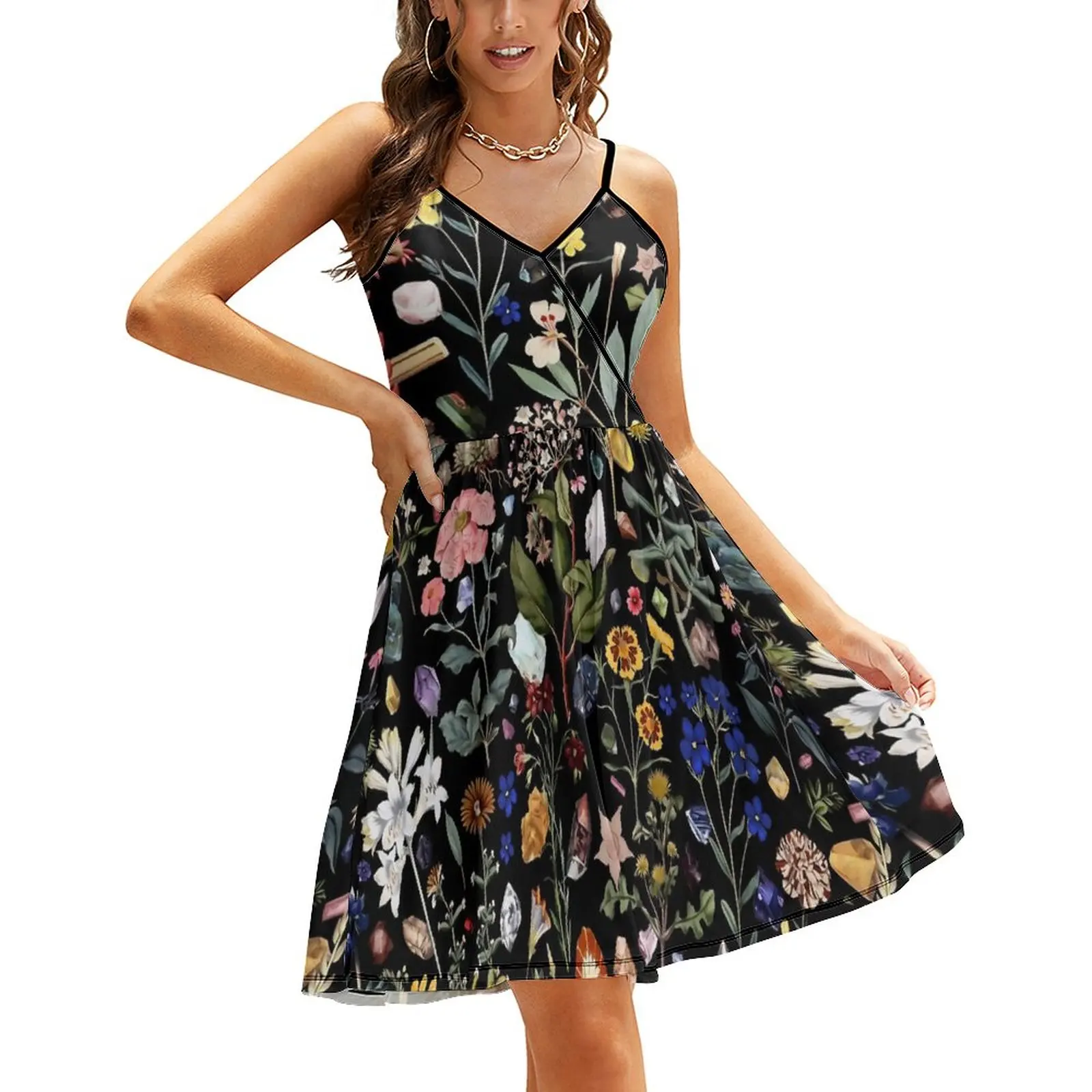 Floral Print Dress Vintage Leaves Aesthetic Casual Dress Summer Custom Dresses Spaghetti Straps Cute Vestidos Big Size
Floral Print Dress Vintage Leaves Aesthetic Casual Dress Summer Custom Dresses Spaghetti Straps Cute Vestidos Big Size