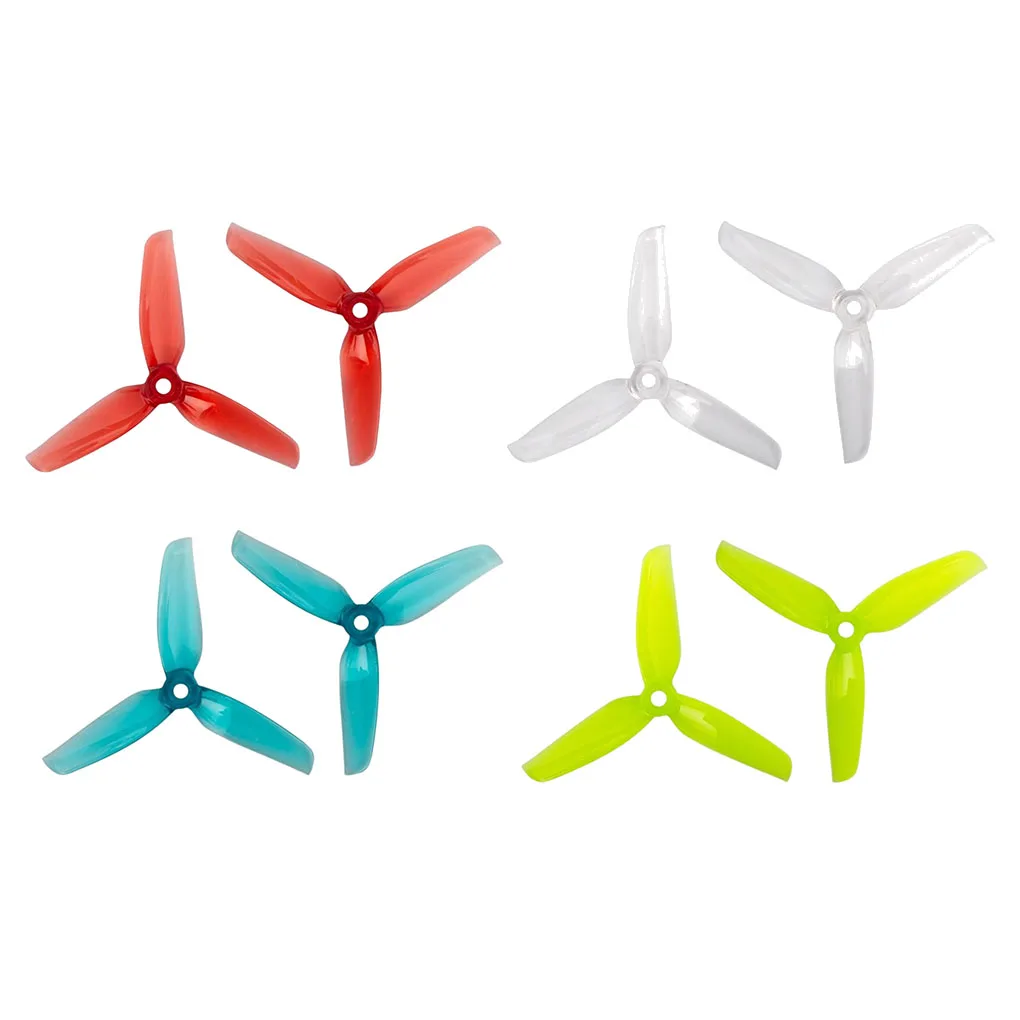 

4 Pieces Propeller Plastics Repairing Supplies Multicolored Replaced Part Stable Performance Drone Accessories Transparent