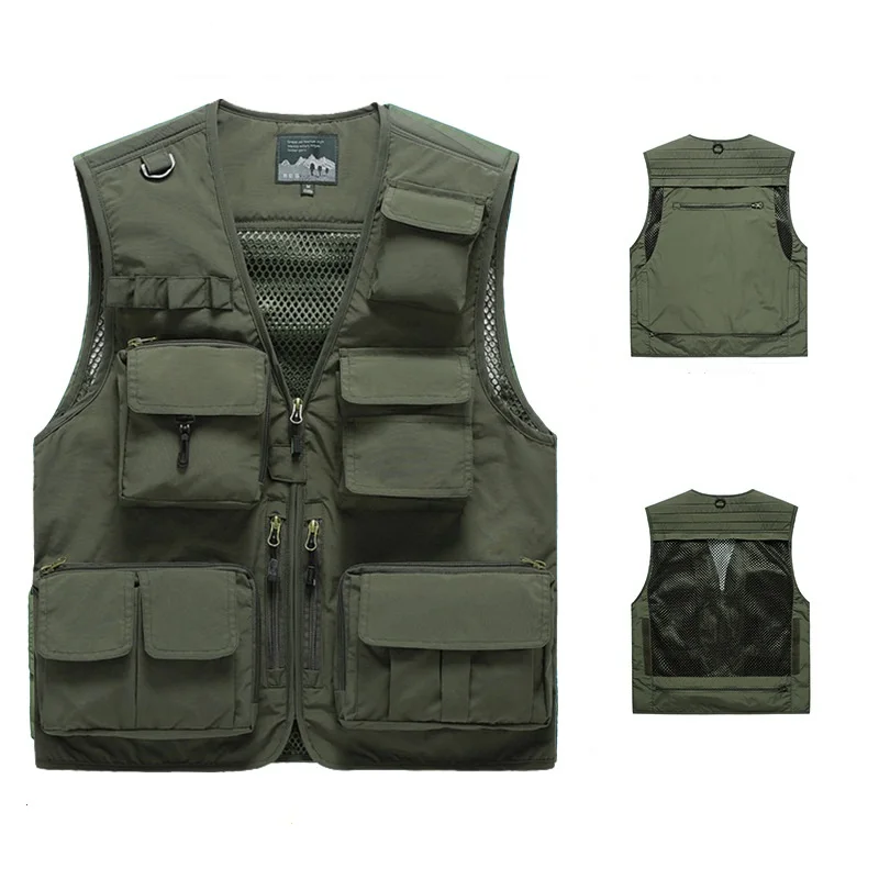 Tactical Vest Men Photographer Travel Sleeveless Jacket Summer Casual Multi-Pocket Waistcoat Quicking Dry Fishing Vest 6XL 7XL
Tactical Vest Men Photographer Travel Sleeveless Jacket Summer Casual Multi-Pocket Waistcoat Quicking Dry Fishing Vest 6XL 7XL