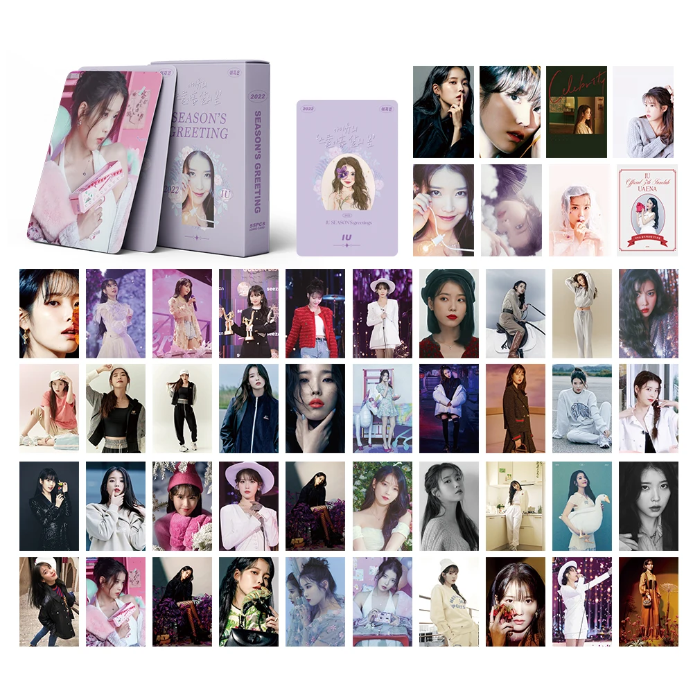 2022 KPOP IU Album Self Made Paper Lomo Photo Card Poster HD Photocard 54pcs/Set Season's Greeting Photocard Fans Collection 
2022 KPOP IU Album Self Made Paper Lomo Photo Card Poster HD Photocard 54pcs/Set Season's Greeting Photocard Fans Collection