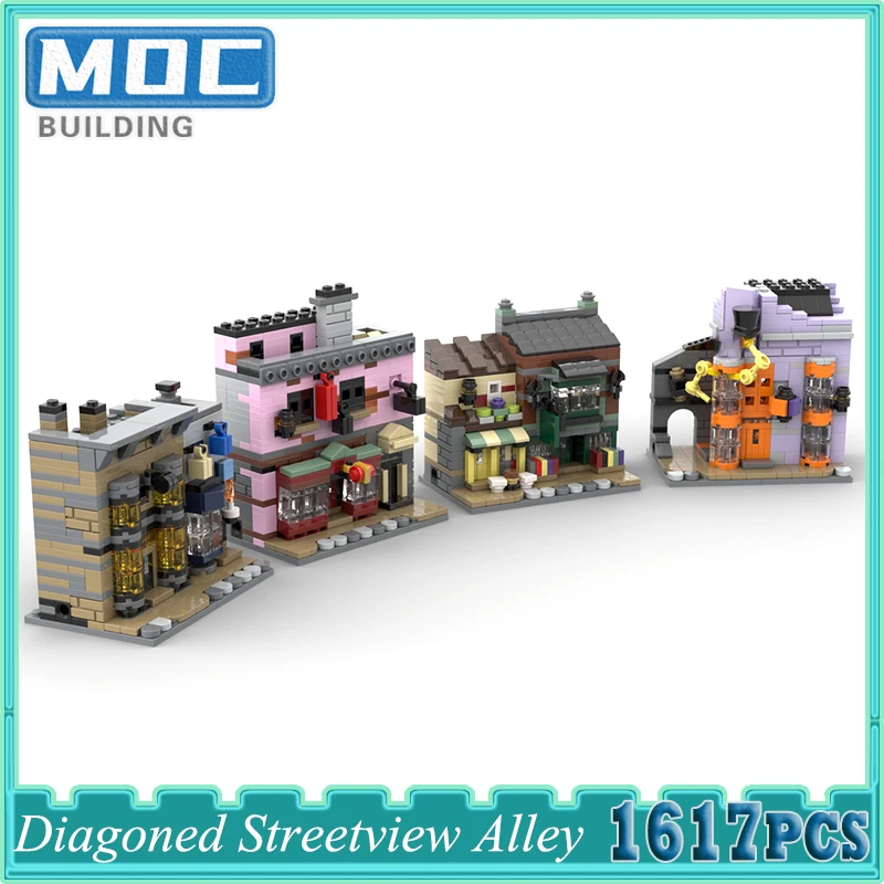 Movie Series Diagoned Streetview Alley Building Blocks Magic School Bricks Model Kids Toys Christmas Gifts
Movie Series Diagoned Streetview Alley Building Blocks Magic School Bricks Model Kids Toys Christmas Gifts