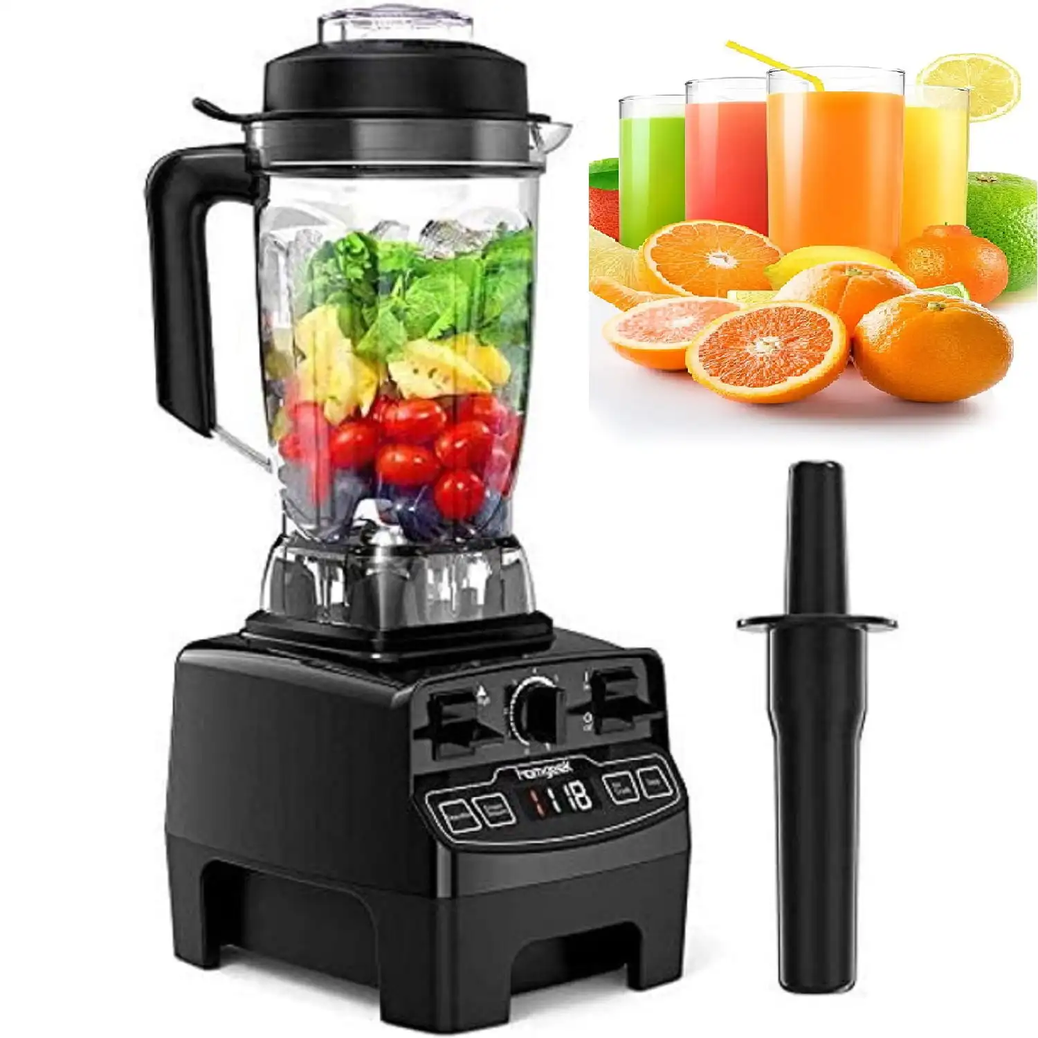 Professional Blender with 1450-Watt Motor & 68 oz Dishwasher-Safe Total Crushing Pitcher for Smoothies, Shakes & Frozen Drinks,
Professional Blender with 1450-Watt Motor & 68 oz Dishwasher-Safe Total Crushing Pitcher for Smoothies, Shakes & Frozen Drinks,