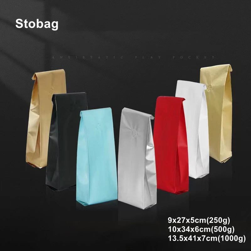 StoBag 50pcs Coffee Beans Packaging Bag with Vavle Standing Up Color Machine Sealing Aluminum Foil for Powder Storage Wholesale
StoBag 50pcs Coffee Beans Packaging Bag with Vavle Standing Up Color Machine Sealing Aluminum Foil for Powder Storage Wholesale