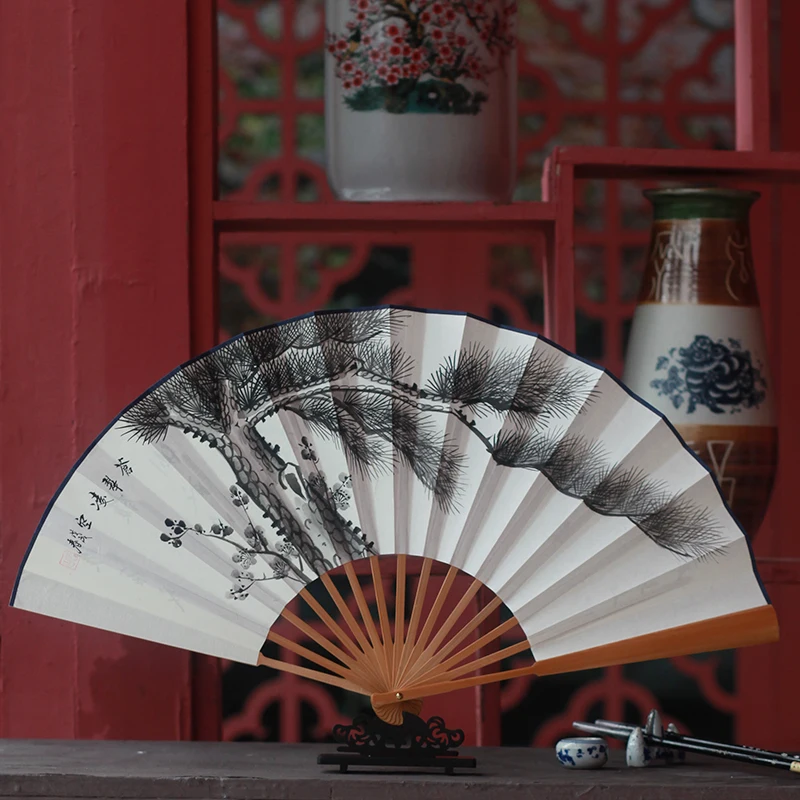 Home decoration decoration landscape calligraphy and painting folding fan portable men's hand-painted fan 10 inch Daily fan
Home decoration decoration landscape calligraphy and painting folding fan portable men's hand-painted fan 10 inch Daily fan
