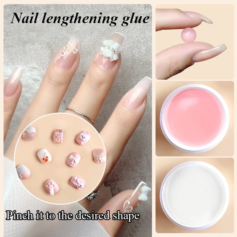 Nail Extend Gel Non-stick Hand Nail Carving Flower Solid Nail Polish Glue Clear/White/Pink Shaping Manicure Nail Extension
Nail Extend Gel Non-stick Hand Nail Carving Flower Solid Nail Polish Glue Clear/White/Pink Shaping Manicure Nail Extension