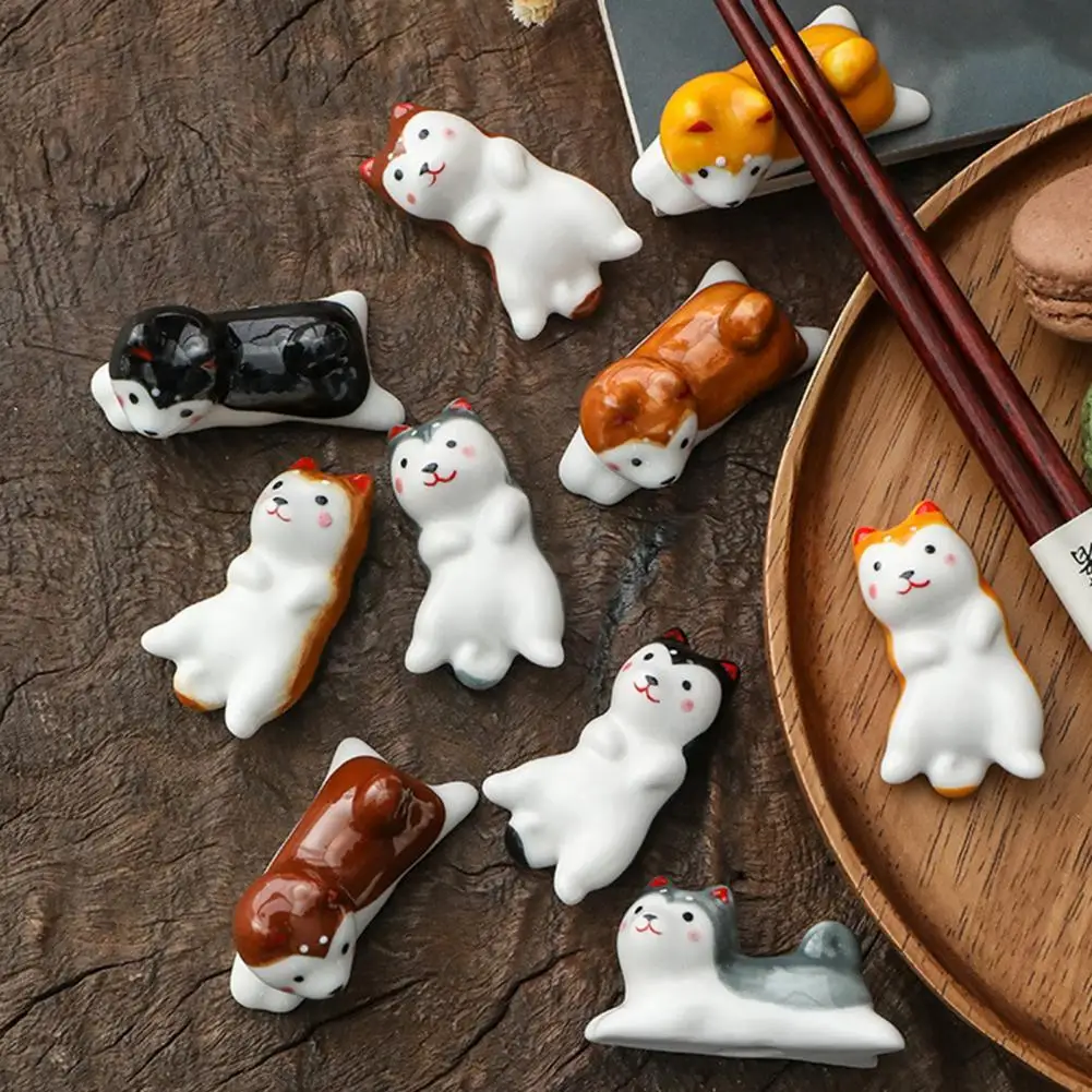 Chopsticks Holder Cute Pattern Wide Application Ceramic Animal Shape Spoon Fork Rest Utensils Accessories
Chopsticks Holder Cute Pattern Wide Application Ceramic Animal Shape Spoon Fork Rest Utensils Accessories