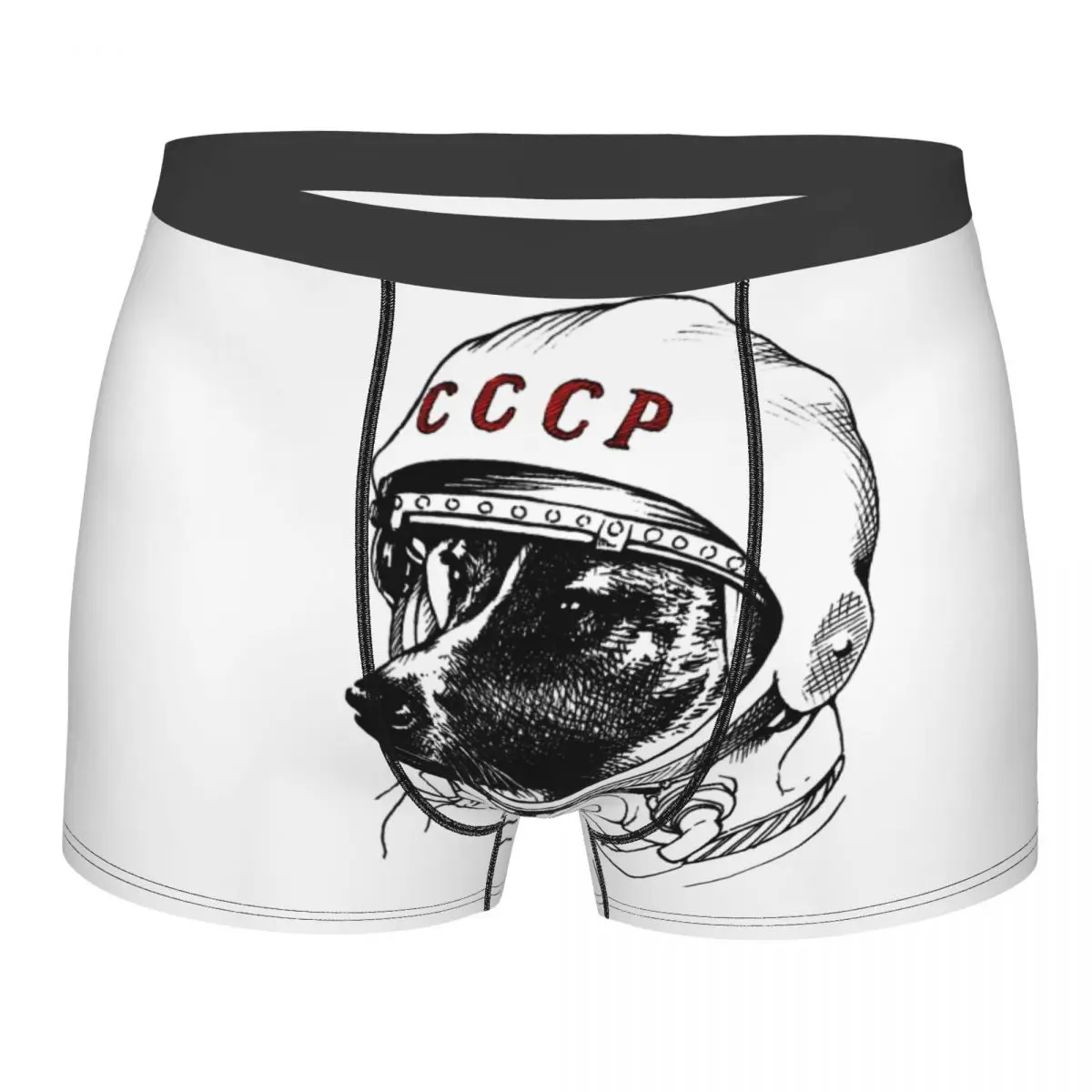 CCCP Rusia Laika Space Traveler Urss Comunismo Astronauta Dog Men's Underwear Boxer Shorts Panties Funny Breathable Underpants
CCCP Rusia Laika Space Traveler Urss Comunismo Astronauta Dog Men's Underwear Boxer Shorts Panties Funny Breathable Underpants