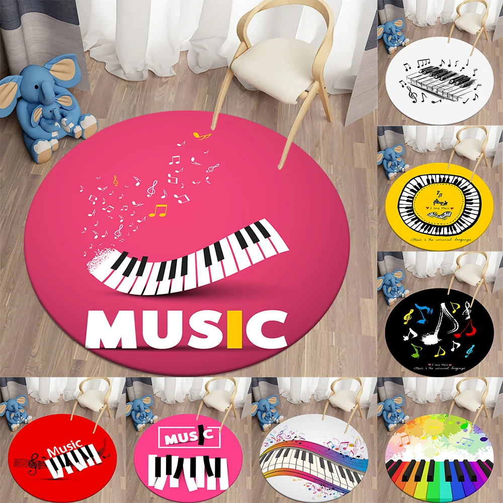 Круглый ковер Music Note для гостиной, детские коврики, нескользящий напольный коврик для детской спальни, детские игровые коврики
Круглый ковер Music Note для гостиной, детские коврики, нескользящий напольный коврик для детской спальни, детские игровые коврики