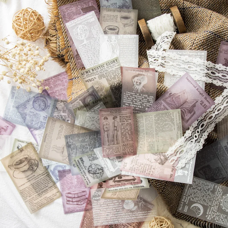 30Sheets Newspaper Vintage Stickers literary Material Collage Coffee Daily Base Background DIY Handbook Scrapbooking 143*70mm
30Sheets Newspaper Vintage Stickers literary Material Collage Coffee Daily Base Background DIY Handbook Scrapbooking 143*70mm