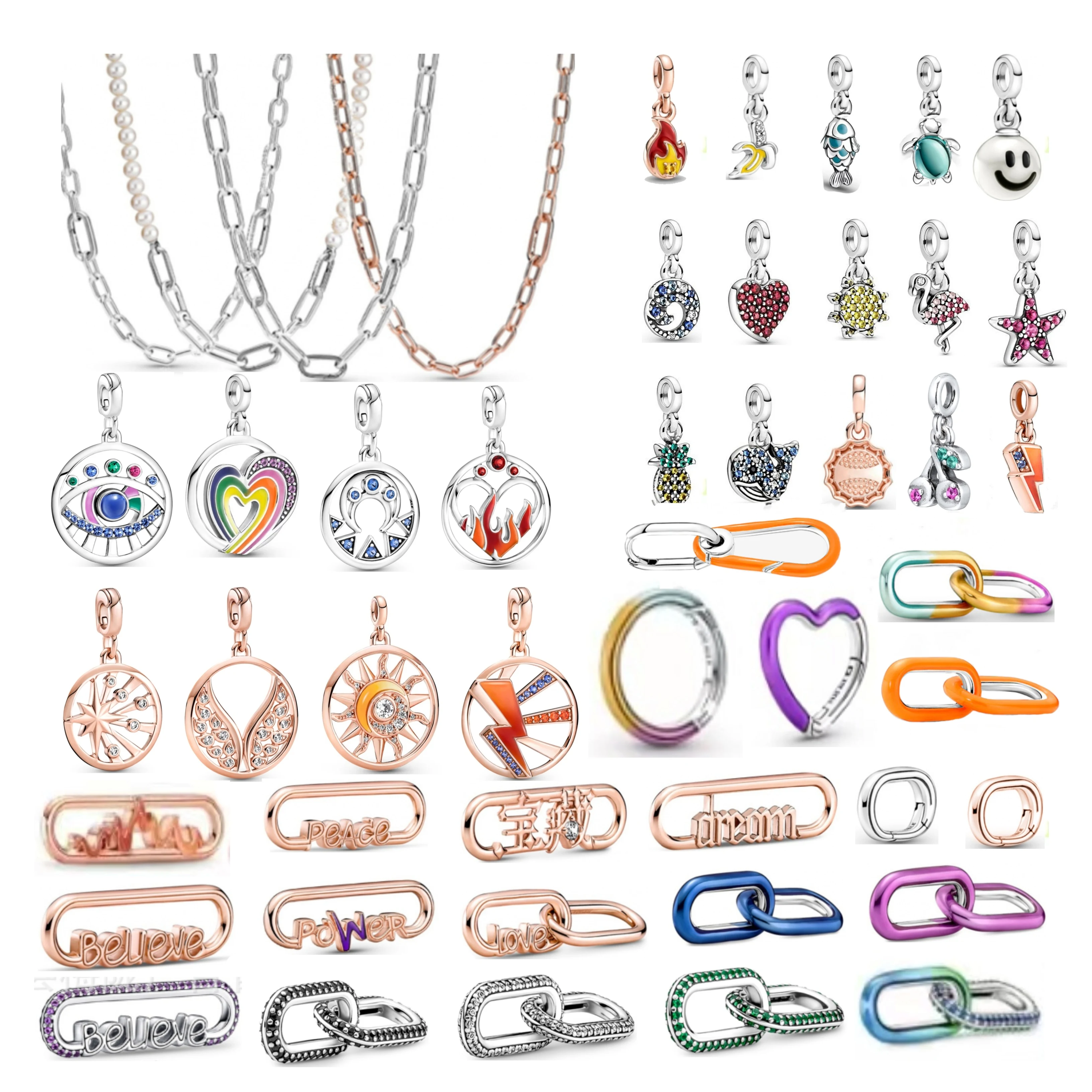 925 Sterling Silver Me Series Two-ring Connector Links Charms DIY Fit Original Pandora Me Bracelet&Necklace Women Jewelry Gi
925 Sterling Silver Me Series Two-ring Connector Links Charms DIY Fit Original Pandora Me Bracelet&Necklace Women Jewelry Gi