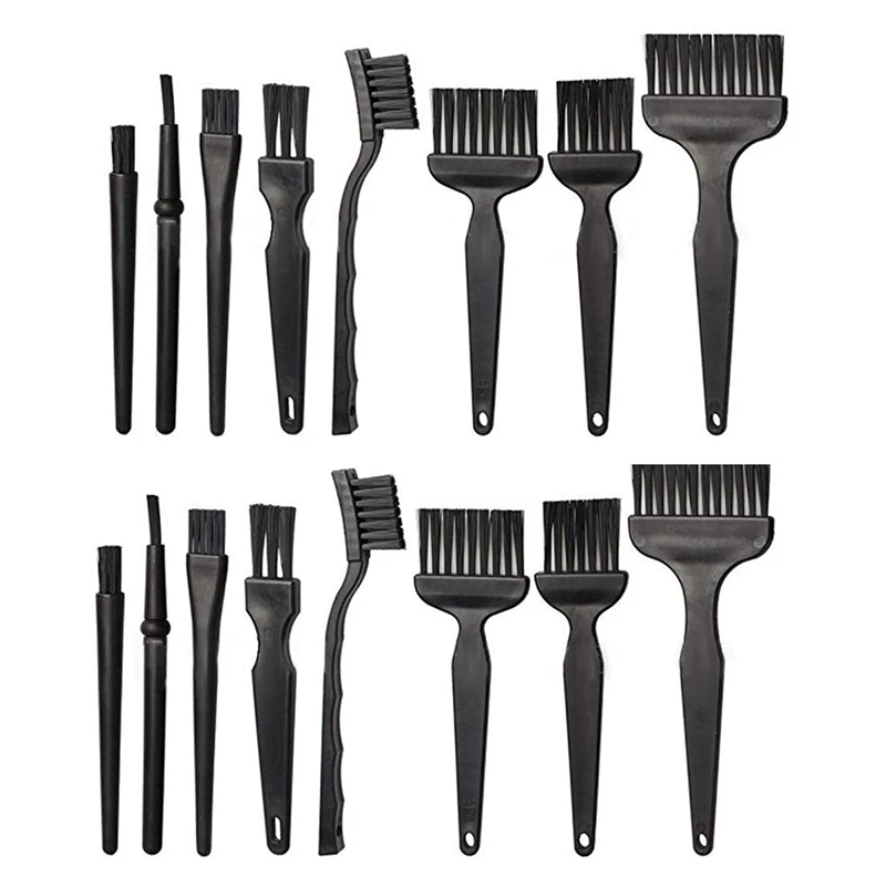 16 Portable Plastic Handle Anti Static Brushes Small Spaces Cleaning Brushes Computer Keyboard Cleaning Brush Kit Black
16 Portable Plastic Handle Anti Static Brushes Small Spaces Cleaning Brushes Computer Keyboard Cleaning Brush Kit Black