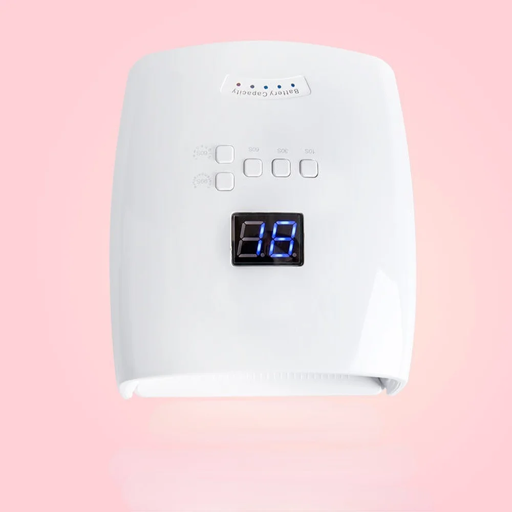 Built-in Battery Rechargeable Nail UV Lamp 48W Wireless Gel Polish Dryer S10 Pedicure Manicure Light Professional LED Nail Lamp
Built-in Battery Rechargeable Nail UV Lamp 48W Wireless Gel Polish Dryer S10 Pedicure Manicure Light Professional LED Nail Lamp
