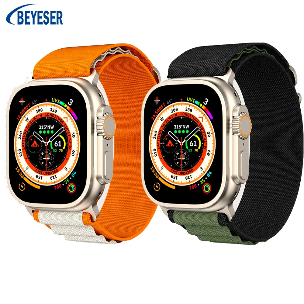 Ремешок для Apple Watch 8-7-6-5-4-3-2-1 38 мм/40 мм/41 мм/42 мм/44 мм/45 мм/49 мм умные часы, спортивный нейлоновый браслет, браслет
Ремешок для Apple Watch 8-7-6-5-4-3-2-1 38 мм/40 мм/41 мм/42 мм/44 мм/45 мм/49 мм умные часы, спортивный нейлоновый браслет, браслет