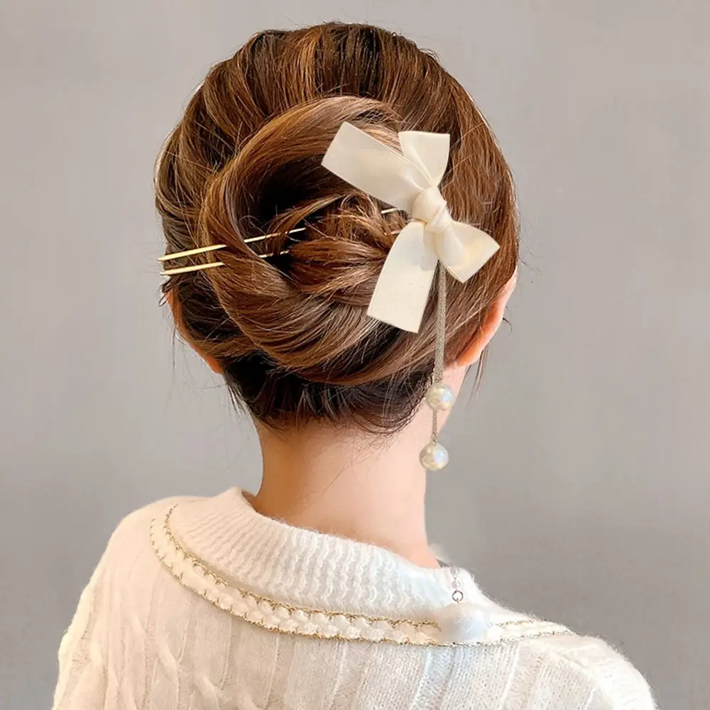 Accessories Pearl tassel Hair Style Tool U Shape Hair Grips Korean Style hairpin Women's Hair Clips Bow knot Hair Forks
Accessories Pearl tassel Hair Style Tool U Shape Hair Grips Korean Style hairpin Women's Hair Clips Bow knot Hair Forks