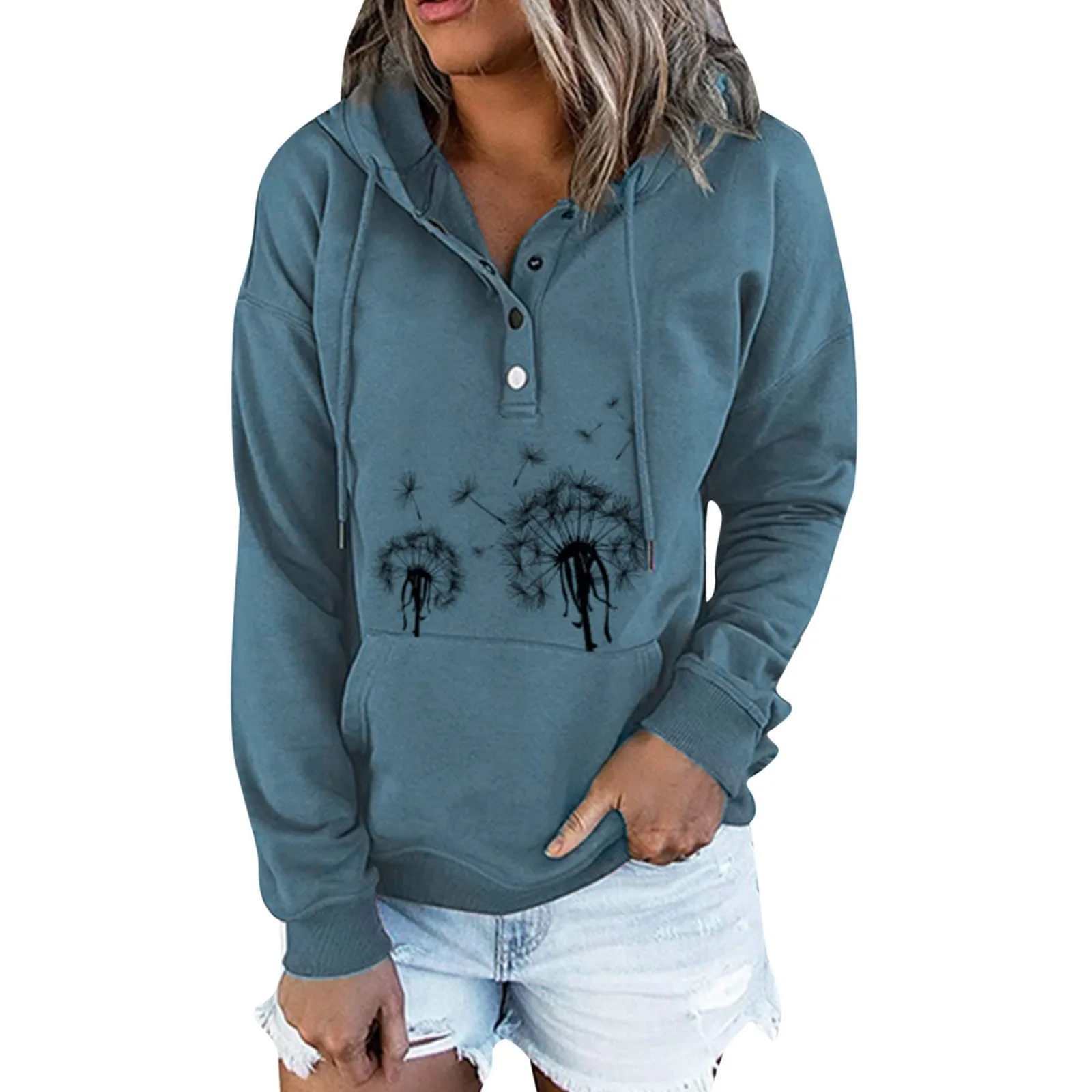 Rayon Sweatshirt Women's Autumn And Winter Long Sleeved Casual Printed Hoodie Drawstring Pocket Hoodie Large N
Rayon Sweatshirt Women's Autumn And Winter Long Sleeved Casual Printed Hoodie Drawstring Pocket Hoodie Large N