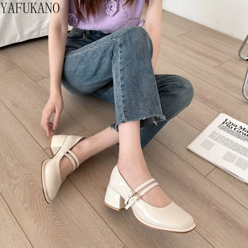 French Temperament Retro High Heels Womens 2022 New Chunky Heeled Square Toe Mary Jane Singles Shoes Double Buckle Pumps
French Temperament Retro High Heels Womens 2022 New Chunky Heeled Square Toe Mary Jane Singles Shoes Double Buckle Pumps