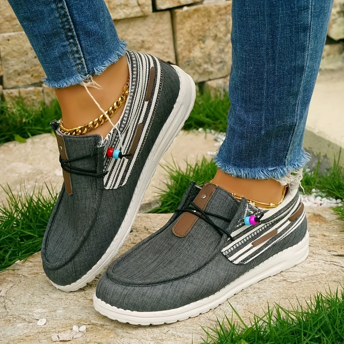 Spring Autumn New Style Comfortable Elegant Sports Casual Gray Flat Shoes Fashionable Breathable Round Toe Women's Shoes
Spring Autumn New Style Comfortable Elegant Sports Casual Gray Flat Shoes Fashionable Breathable Round Toe Women's Shoes