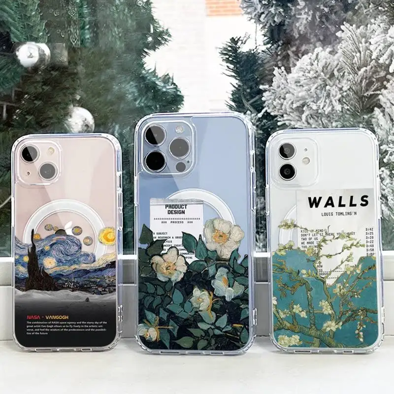 Fashion and famous paintings Phone Case For iPhone 13 12 11 Mini Pro Max transparent Super Magnetic MagSafe Cover
Fashion and famous paintings Phone Case For iPhone 13 12 11 Mini Pro Max transparent Super Magnetic MagSafe Cover