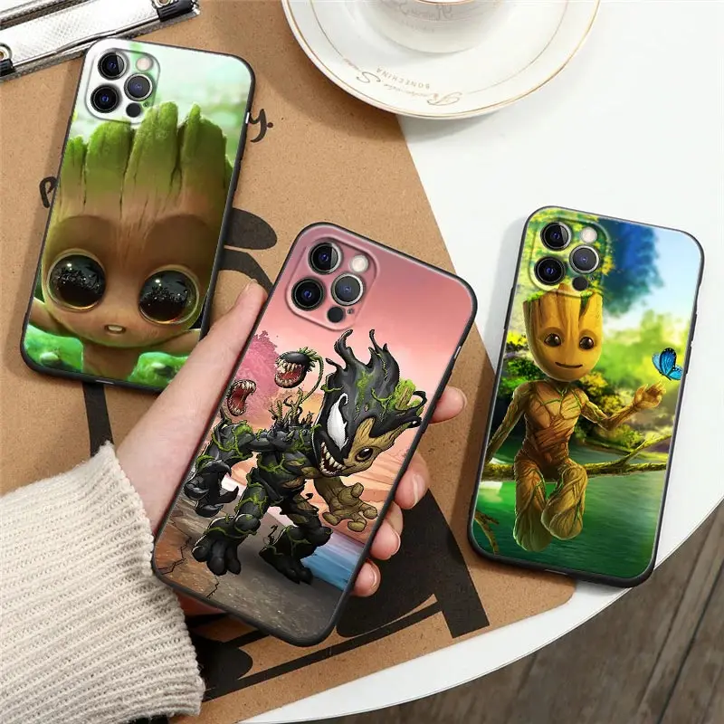 Marvel I Am Groot Black Silicone Phone Case For iPhone 12 11 13 14 Pro Max XS XR X 8 7 Plus SE Case Soft Cover Baby Groot Fundas
Marvel I Am Groot Black Silicone Phone Case For iPhone 12 11 13 14 Pro Max XS XR X 8 7 Plus SE Case Soft Cover Baby Groot Fundas