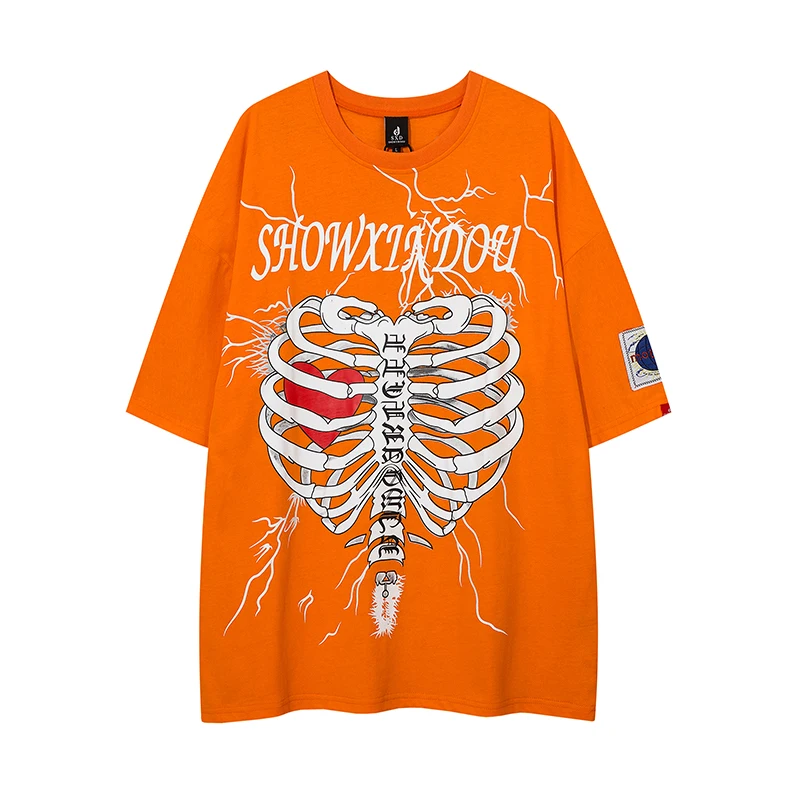 Skull Love Pattern Lightning Print Short Sleeve Summer Tshirts Mens Harajuku Oversized Cotton Hip Hop Loose Tees Round Neck
Skull Love Pattern Lightning Print Short Sleeve Summer Tshirts Mens Harajuku Oversized Cotton Hip Hop Loose Tees Round Neck