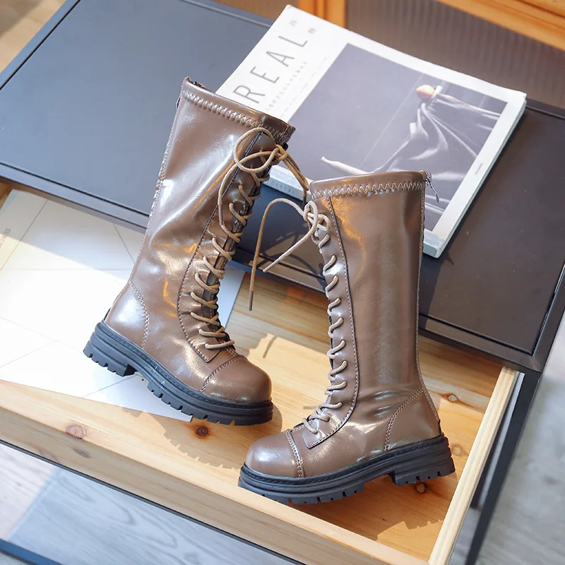 Girls High Boots Winter 2022 New Kids Fashion Chic Lace-up Autumn Velvet Sweet Princess Knight Boots Simple Japanese Style PU
Girls High Boots Winter 2022 New Kids Fashion Chic Lace-up Autumn Velvet Sweet Princess Knight Boots Simple Japanese Style PU