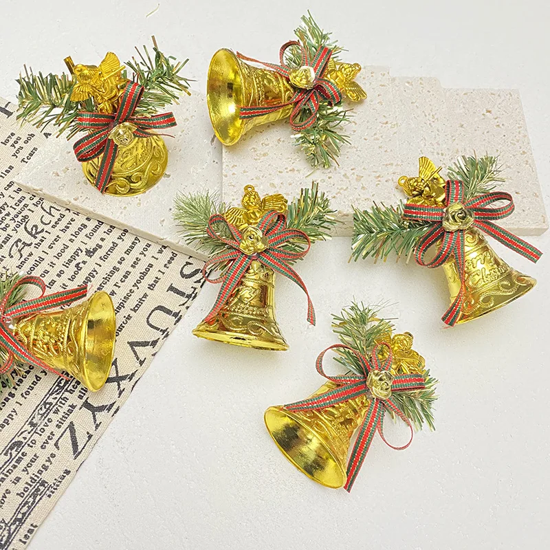 Merry Christmas Bells Pendants for Home Decoration, Tree Hanging Gold Bells, New Year Party Ornaments, Gift, 6Pcs
Merry Christmas Bells Pendants for Home Decoration, Tree Hanging Gold Bells, New Year Party Ornaments, Gift, 6Pcs