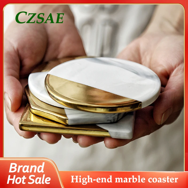 3pcs High-end Marble Plated Phnom Penh Coasters Coffee Milk Coasters Table Mats Home Decor Non-slip Mats Kitchen Supplies
3pcs High-end Marble Plated Phnom Penh Coasters Coffee Milk Coasters Table Mats Home Decor Non-slip Mats Kitchen Supplies