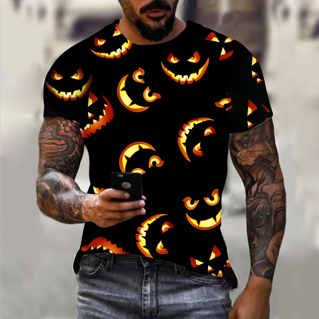 2023 Halloween 3D Print Pumpkin Demon Men's T-shirt O-Neck Loose Streetwear Tees Summer Casual Short Sleeve Tops Mans Clothing
2023 Halloween 3D Print Pumpkin Demon Men's T-shirt O-Neck Loose Streetwear Tees Summer Casual Short Sleeve Tops Mans Clothing