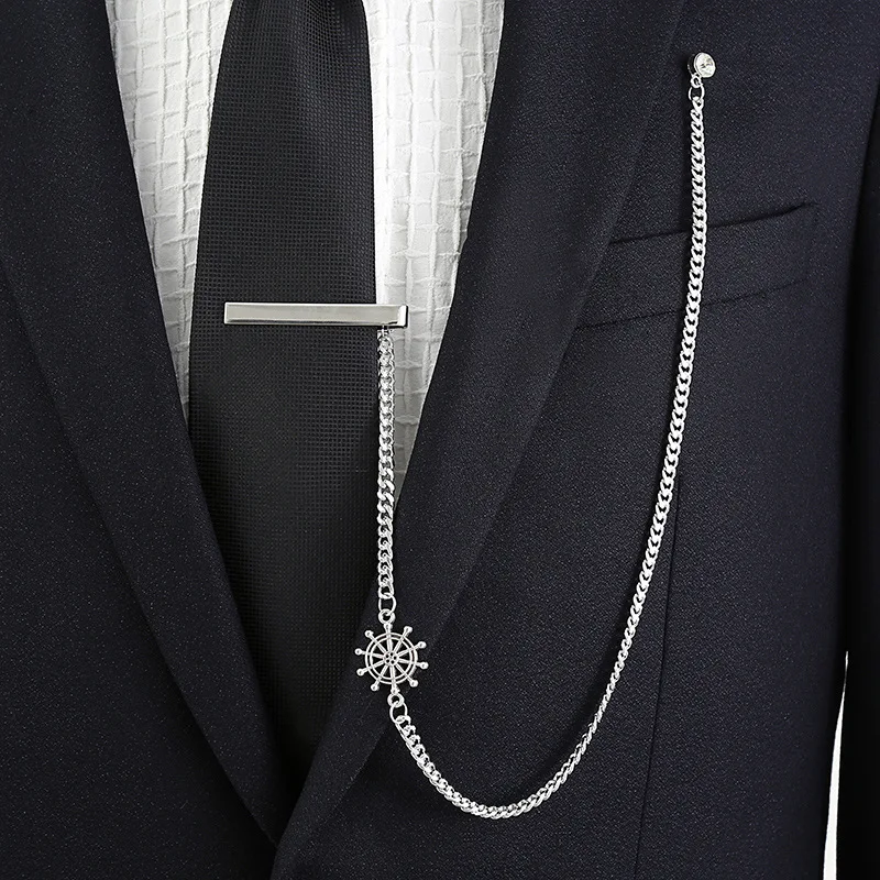 Retro Men's Tie Clip Long Tassel Chain Brooch Lapel Pins Suit Shirt Collar Pin Badge Fashion Jewelry Clothing Accessories
Retro Men's Tie Clip Long Tassel Chain Brooch Lapel Pins Suit Shirt Collar Pin Badge Fashion Jewelry Clothing Accessories