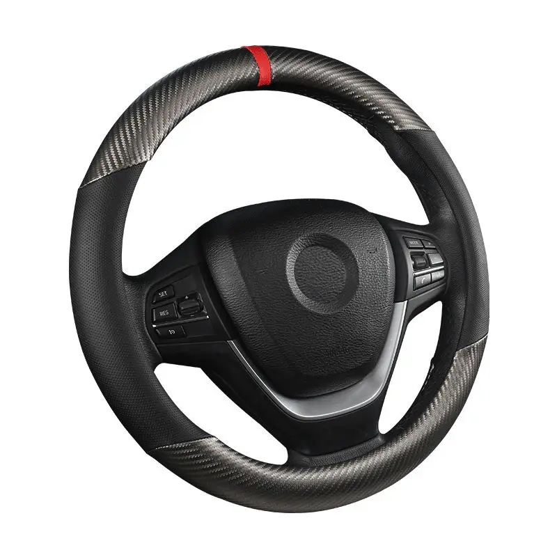 2022 37cm 38cmSteering Wheel Cover Non-slip Eco Friendly Leather Car Steering Wheel Cover
2022 37cm 38cmSteering Wheel Cover Non-slip Eco Friendly Leather Car Steering Wheel Cover