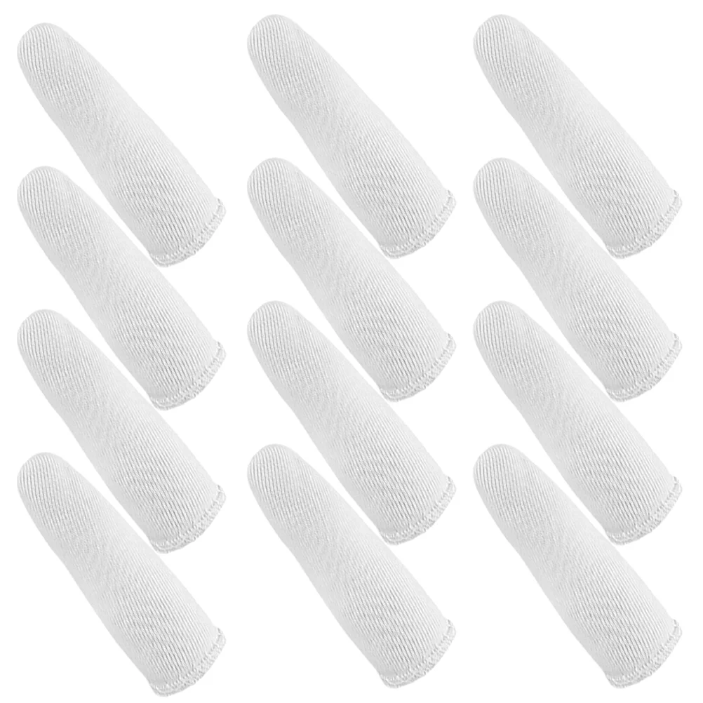 

60 pcs Cotton Finger Cots Breathable Fingertip Protector Non-skid Finger Covers