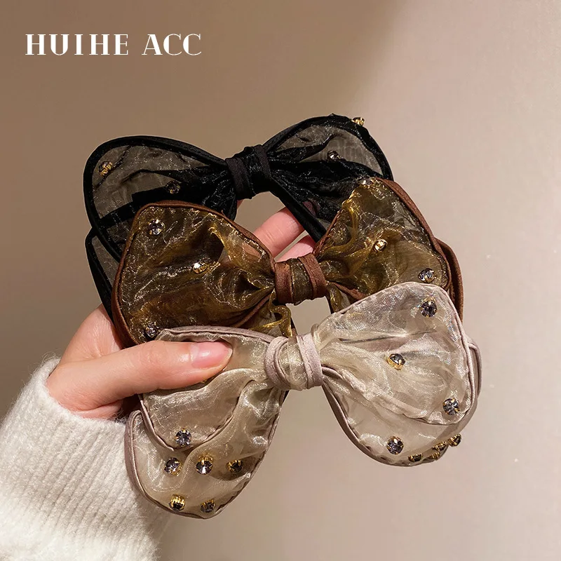 Star Studded Diamond Bow Hairpin, Dongdaemun, South Korea, Retro, Personalized And Fashionable Versatile Simple 
Star Studded Diamond Bow Hairpin, Dongdaemun, South Korea, Retro, Personalized And Fashionable Versatile Simple