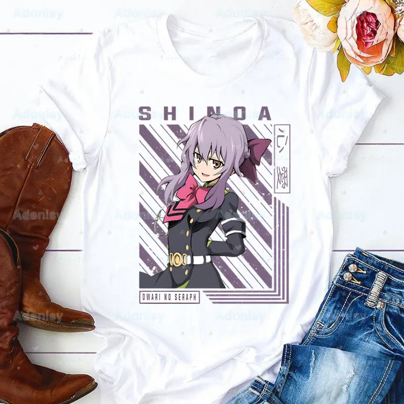 Топы Yoichi Saotome eraph of The End Shinoa Hiiragi Harajuku, летние топы, графические футболки, футболка, одежда, футболка, Прямая поставка
Топы Yoichi Saotome eraph of The End Shinoa Hiiragi Harajuku, летние топы, графические футболки, футболка, одежда, футболка, Прямая поставка