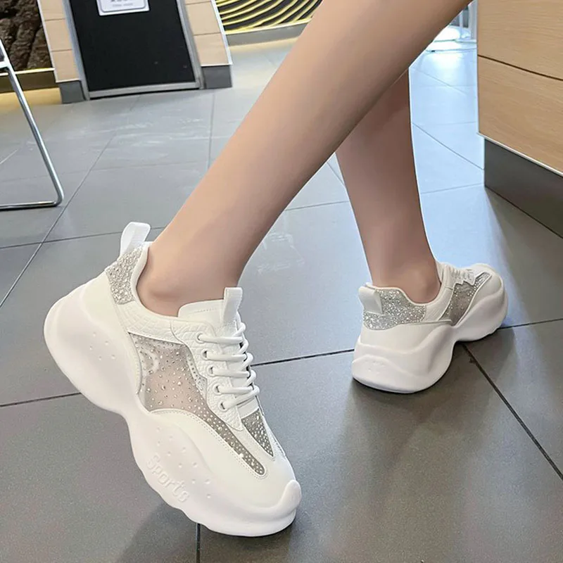 2022 New Spring Thick-soled Sneakers Women's Breathable Shoes 35-40 Casual Running Sneakers Rhinestone Translucent Women's Shoes
2022 New Spring Thick-soled Sneakers Women's Breathable Shoes 35-40 Casual Running Sneakers Rhinestone Translucent Women's Shoes