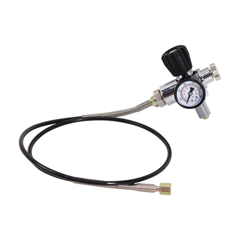 PCP Scuba Charging Valve Air Filling Station Refill Adapter With 400Bar 6000Psi Gauge With M18X1.5 Threads
PCP Scuba Charging Valve Air Filling Station Refill Adapter With 400Bar 6000Psi Gauge With M18X1.5 Threads