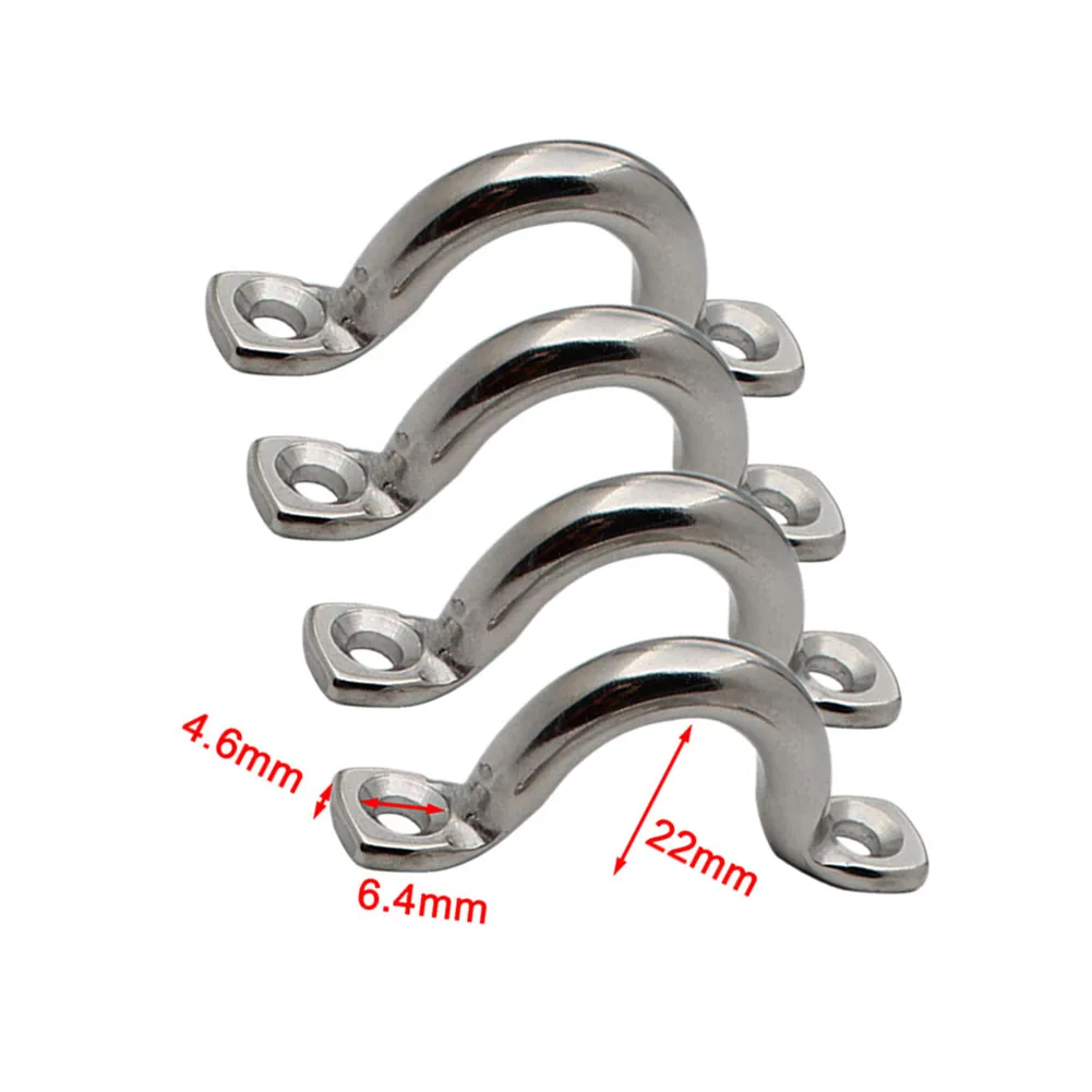 316 Wire Wire Eye Straps No Rust Stainless Steel 4/6/8/10mm 4Pcs Anti-corrosion Highly Polished Marine Hardware
316 Wire Wire Eye Straps No Rust Stainless Steel 4/6/8/10mm 4Pcs Anti-corrosion Highly Polished Marine Hardware