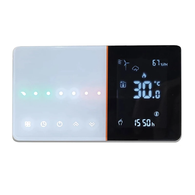 Wifi Tuya Heating Thermostat Temperature Controller Hand Sliding For Heating Weather Station APP Control
Wifi Tuya Heating Thermostat Temperature Controller Hand Sliding For Heating Weather Station APP Control