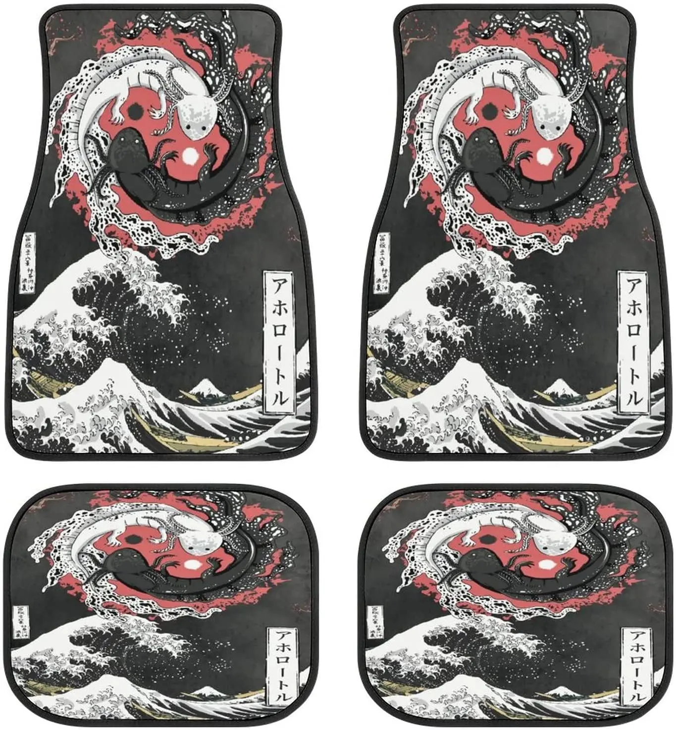 Japanese Wave Yin Yang Axolotl Car Mats Universal Fit Car Floor Mats Fashion Soft Waterproof Car Carpet Front&Rear 4 Pieces
Japanese Wave Yin Yang Axolotl Car Mats Universal Fit Car Floor Mats Fashion Soft Waterproof Car Carpet Front&Rear 4 Pieces