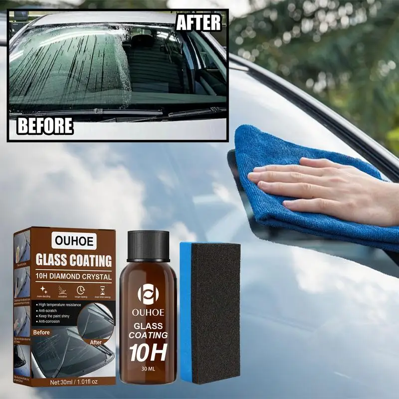 10H High Protection Car Glass Coating Auto Paint Repair Car Exterior Restorer Ceramic Coating Quick Coating Polish 30ml
10H High Protection Car Glass Coating Auto Paint Repair Car Exterior Restorer Ceramic Coating Quick Coating Polish 30ml