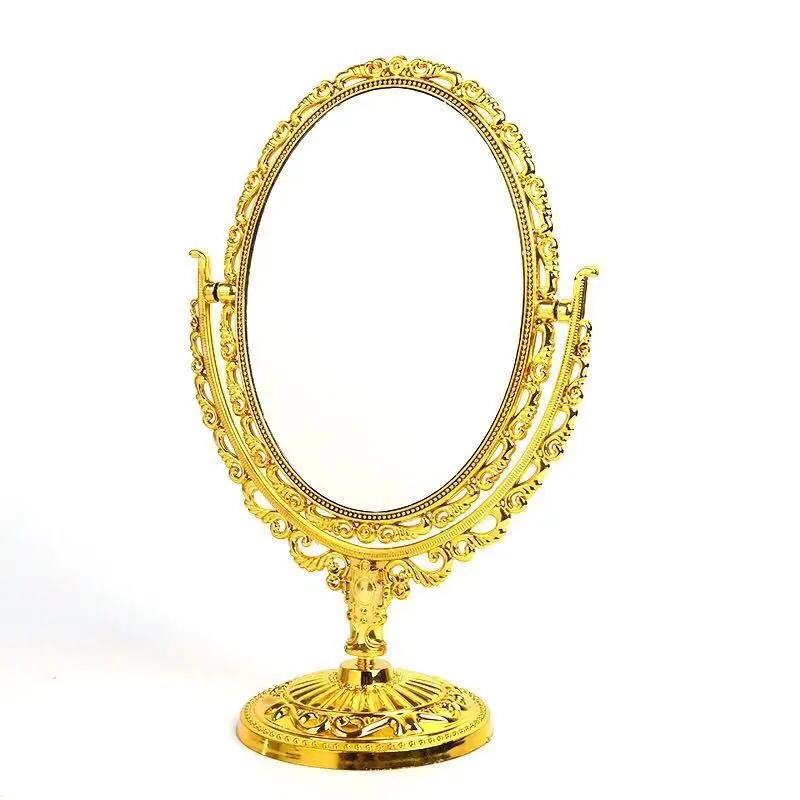 Desktop Makeup Mirror European Retro HD Double-sided Dress Mirror Oval Mirror Portable Home Dress Mirror
Desktop Makeup Mirror European Retro HD Double-sided Dress Mirror Oval Mirror Portable Home Dress Mirror