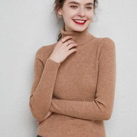 2021 Autumn Winter Basic Turtleneck Women Sweaters Tops Slim Women Pullover Knitted Jumper Soft Warm Pull 23 Colors
2021 Autumn Winter Basic Turtleneck Women Sweaters Tops Slim Women Pullover Knitted Jumper Soft Warm Pull 23 Colors