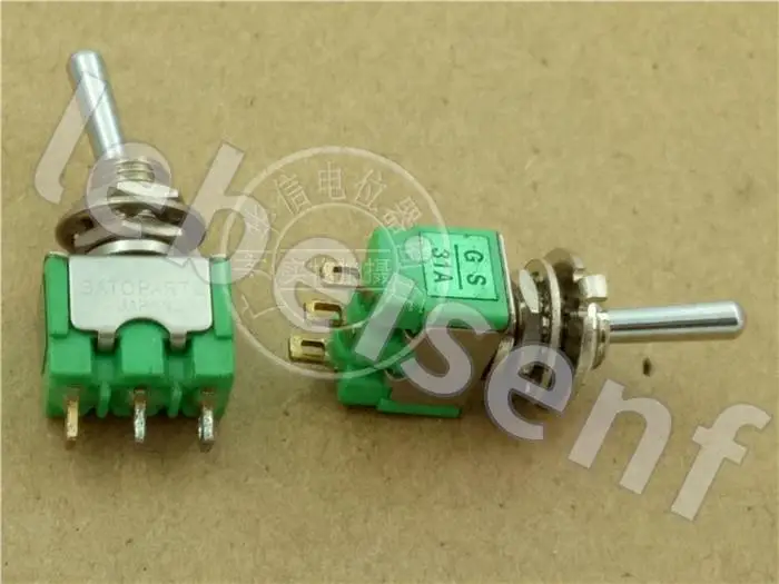 5pcs second for hand Japan SATOPARTS GS31A 3 feet 2 files toggle switch potentiometer / toggle switch for potentiometers
5pcs second for hand Japan SATOPARTS GS31A 3 feet 2 files toggle switch potentiometer / toggle switch for potentiometers
