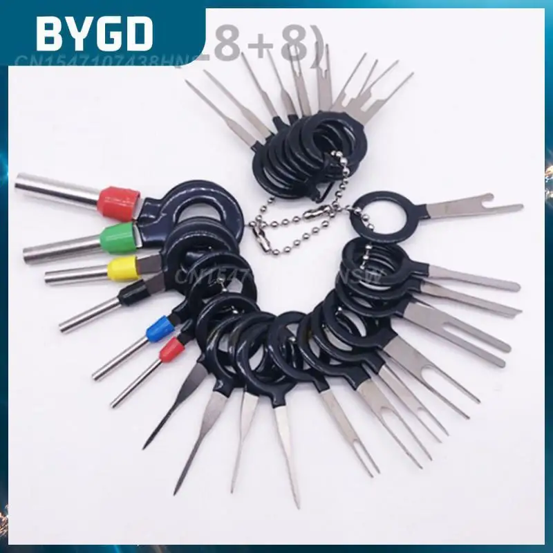 26/36pcs Removal Tool Wire Plug Connector Extractor Puller Portable Electrical Wiring Crimp Connector Pin Extractor Kit Durable 
26/36pcs Removal Tool Wire Plug Connector Extractor Puller Portable Electrical Wiring Crimp Connector Pin Extractor Kit Durable