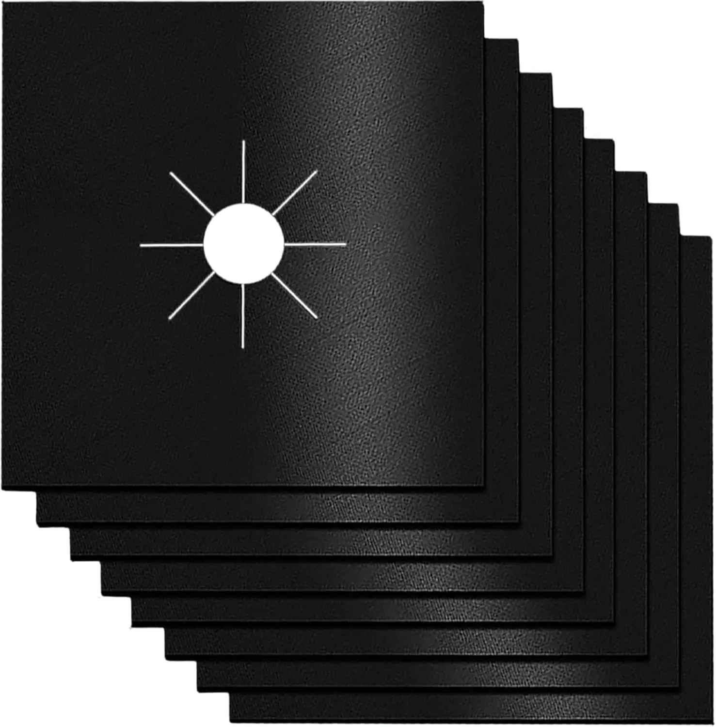 Термостойкие защитные накладки для плиты, стекловолокно, черные/серебристые, 4/8/12 шт 
Термостойкие защитные накладки для плиты, стекловолокно, черные/серебристые, 4/8/12 шт