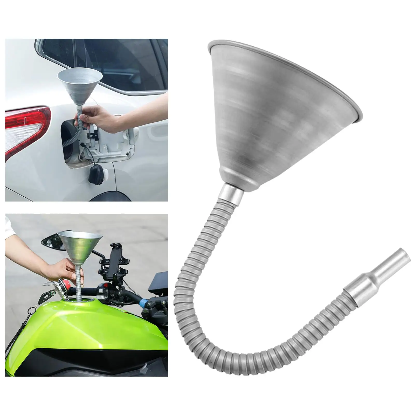 Multifunctional Metal Refueling Funnel Widely Mouth with Strainer Flexible for Vehicle Automotive Boats Fluids Liquid
Multifunctional Metal Refueling Funnel Widely Mouth with Strainer Flexible for Vehicle Automotive Boats Fluids Liquid