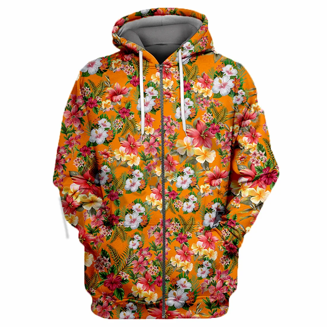 

Morning Glory Colorful Flowers 3D All Over Printed Full Body Men's Jacket Harajuku Hooded Unisex Casual Street Sweatshirt Hombre